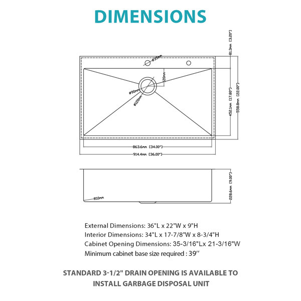 Dimensions du produit