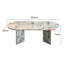 Oval Faux Marble Top Dining Table-2031132000