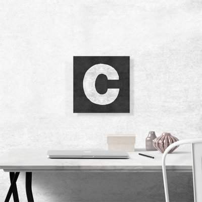 " Chalkboard Alphabet Letter C "