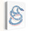 Whimsical Blue Snake Modern Whimsical Snake Nature Ocean Wall Art Print 1 Piece Wrapped Canvas Wall Art-1514089801