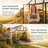 32X10 FT Walk-In Polycarbonate Greenhouse With Aluminum Frame, Lockable Door & Ventilation Window, Green House For Outdoors-128779090