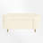 Curved Upholstered Storage Bench – Gold Metal Legs, Modern Oval Design-1931900047