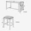 Ensemble de table de bar 5 pièces Degraw-125096362-125096363-125096364