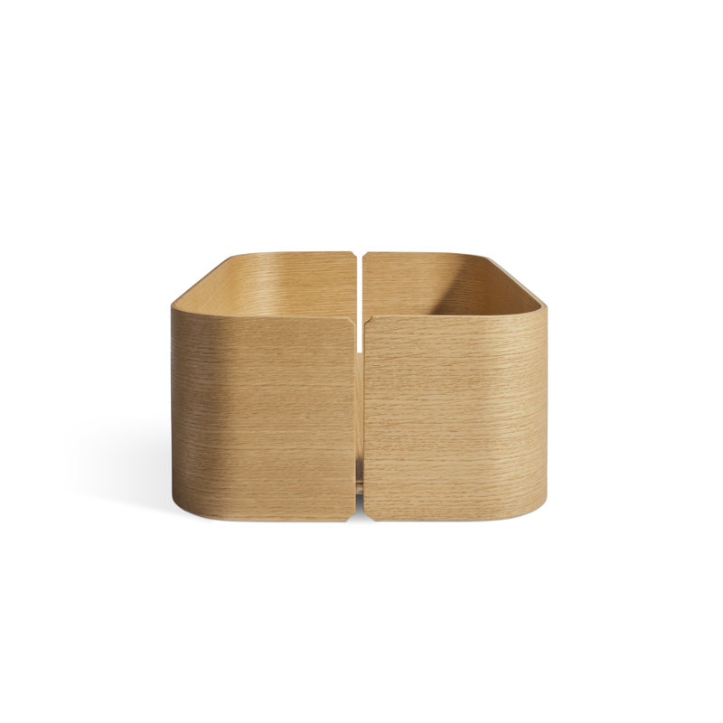 Garden Party Solid Wood Decorative Bin
