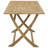  Garden Table Light Brown Solid Acacia Wood Medium Foldable