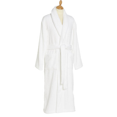 Lanz Velour Unisex Mid-Calf Bathrobe with Pockets