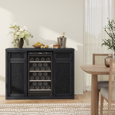 Armoire à vin et armoire à vin 50,4 po Retro Minimalisme