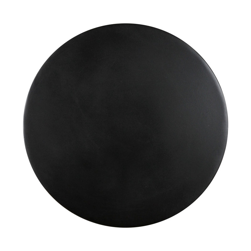 Cinched Metal Round Pedestal Accent Table