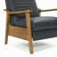 Fauteuil inclinable à accoudoirs en bois