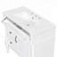 Meuble-lavabo autoportant de 36 pouces avec lavabo en céramique, tiroir rabattable, tablette réglable et structure en bois d'hévéa durable-129184425