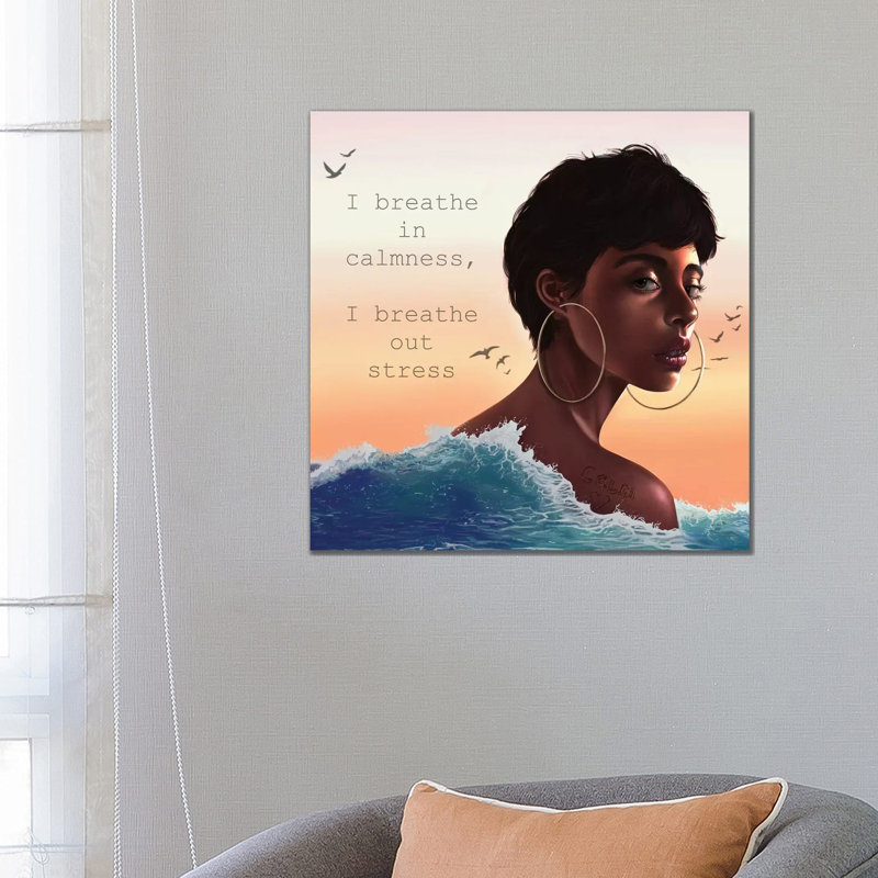 Calm Affirmation by Stephanie Sanchez - Gallery-Wrapped Canvas Giclée on Canvas, Canvas, 66.04 cm H x 66.04 cm W x 3.175 cm D