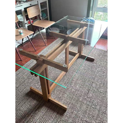 Plateau de table en verre trempé Annalena