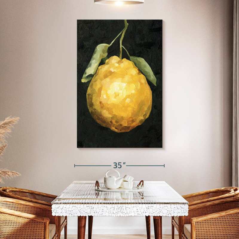 Yarlin Dark Lemon II, 51" H x 34" W