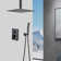 Ceiling Mounted Shower System with Handheld Shower