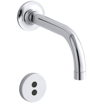 Purist Wall-Mount Commercial Bathroom Sink Faucet Trim with 6" 90-Degree Spout and Insight Technology