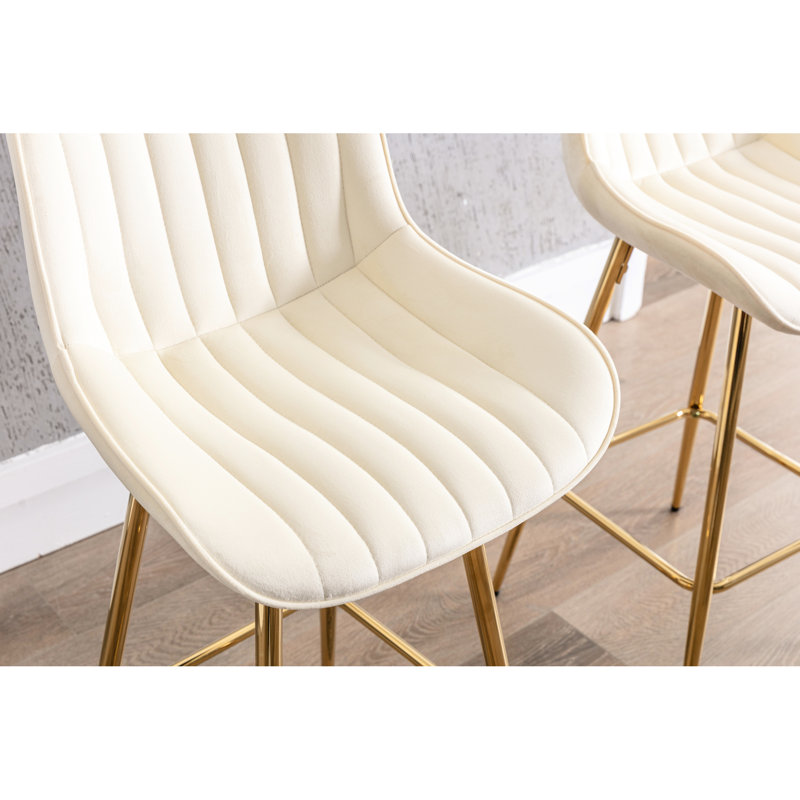 Ensemble de 30 tabourets de bar 30 po avec tabouret de comptoir en velours chromé