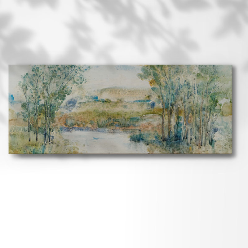 «Trees On The Creek I», reproduction sur toile, H 8 po x l 20 po x P 1,5 po