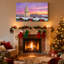 «Christmas Chrysler Building Snowy Holiday Skyline Sunset Decor», ensemble de 3 impressions d'art sur toile-1696528536
