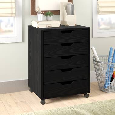 Winsome Wood Halifax Black 7-Drawer File Cabinet at