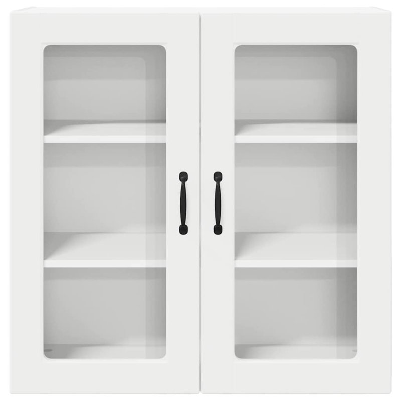 Vidaxl Kitchen Wall Cabinet Brown Oak 60 X 31 X 80 Cm Engineered Wood, 80cm H x 80cm W x 31cm D, White