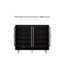 Modern Shoe Storage Cabinet with Adjustable Shelves and Four Doors