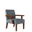Ensemble de 2 chaises avec accoudoirs en tissu gris l 18,7 po x P 25,98 po x H 32,28 po Avery-129465148