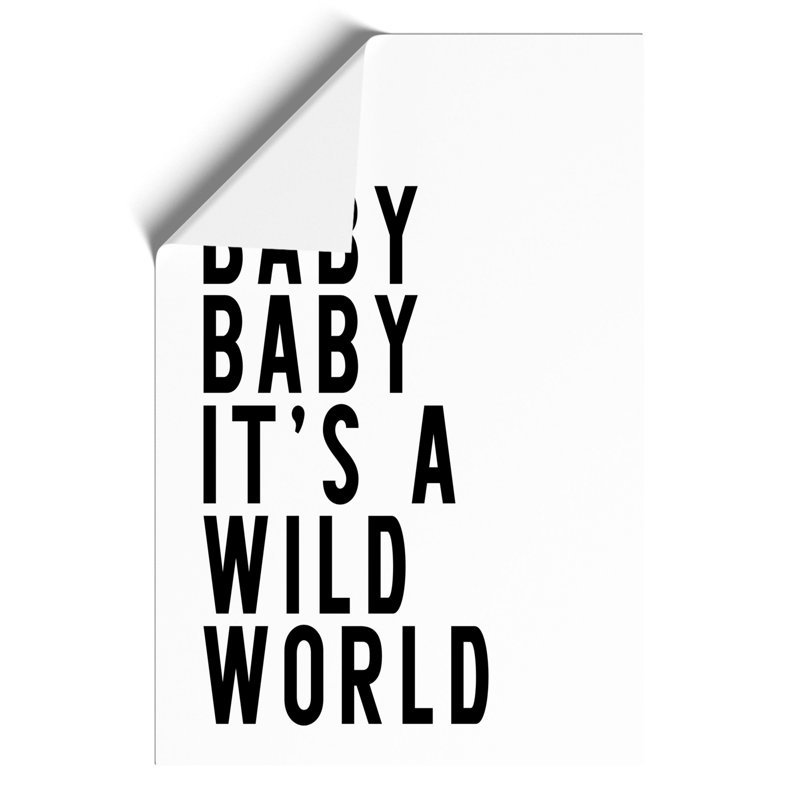 Wild World - Frameless Print, 30cm H x 21cm W x 0.1cm D