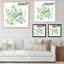 «Green Eucalyptus Bouquet On White», reproduction d'art sur toile traditionnelle-66807462-66807463
