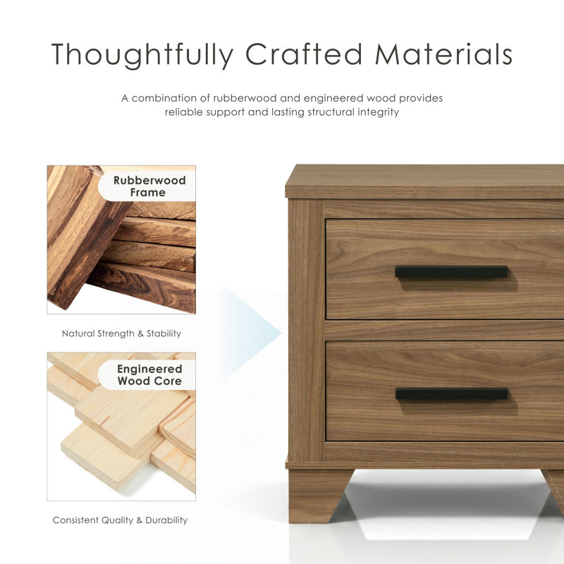 Antibes 2-Drawer Nightstand