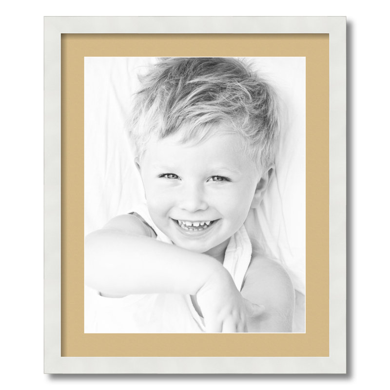 Matte Picture Frame with Mat, Autumn Gold