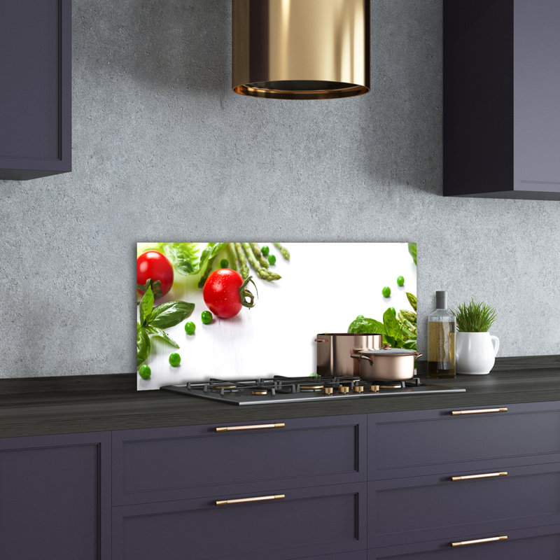 Livvy 50cm W x 100cm L Glass Peel and Stick Panel