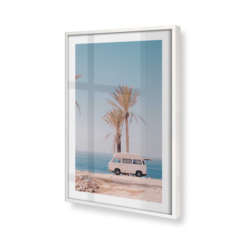 Timeless Tropical Escape, impression sur rouleau, Cadre opaque blanc, H 15 po x l 12 po x P 1,25 po