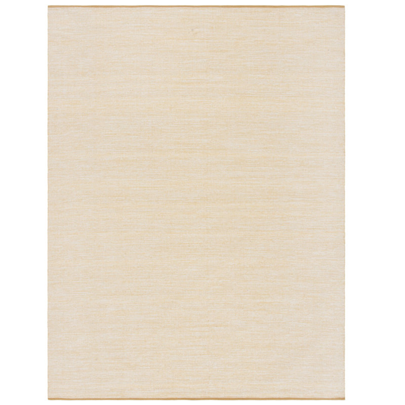 Linus Flat Weave Cotton Solid Color Rug, Rectangle 8' x 10'