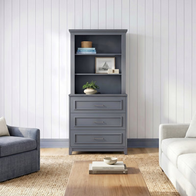 Martha Stewart Lily Pond 2-Door Cabinet and Hutch Set with Premium Hardware