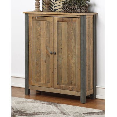 12 - Pair Solid Wood Shoe Storage Cabinet