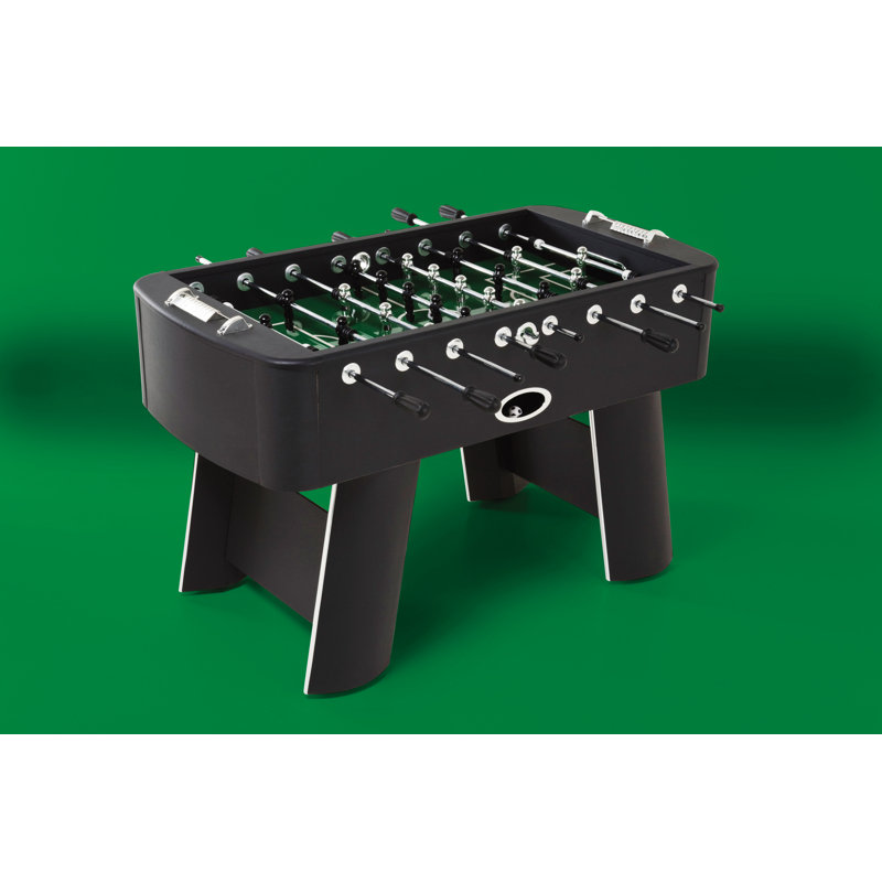 145cm L Foosball Table with Telescopic Rods, Black