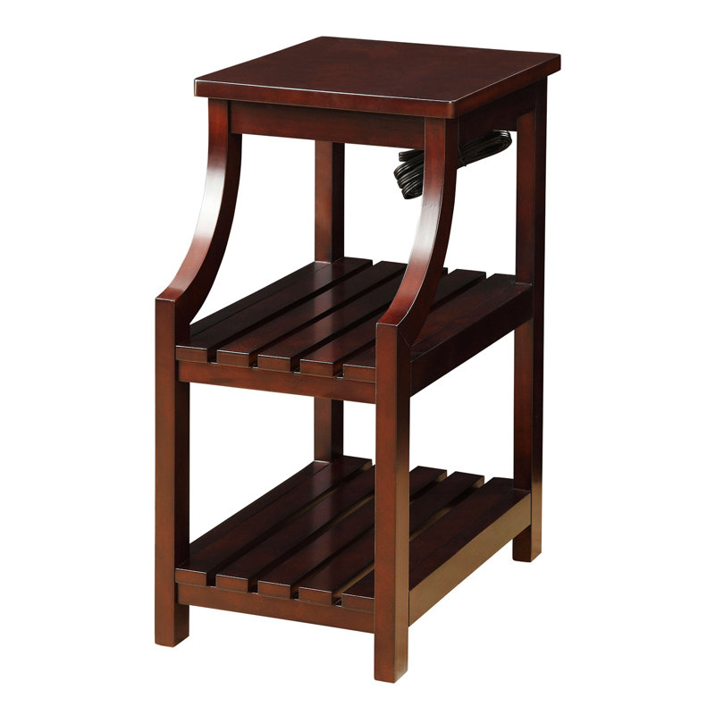 Wasaki Side Table, Espresso, 24.5" H x 15.5" W x 19.5" D