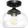 Semi Flush Mount Ceiling Light with Glass Shade