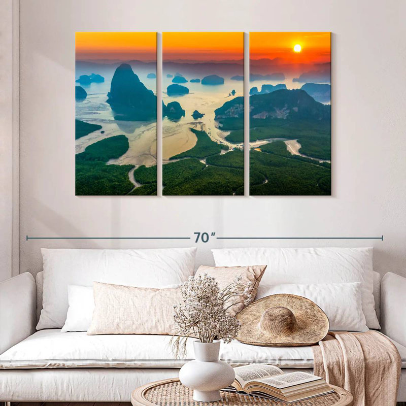 Rorry Phang Nga Bay Sunrise, 32" H x 50" W