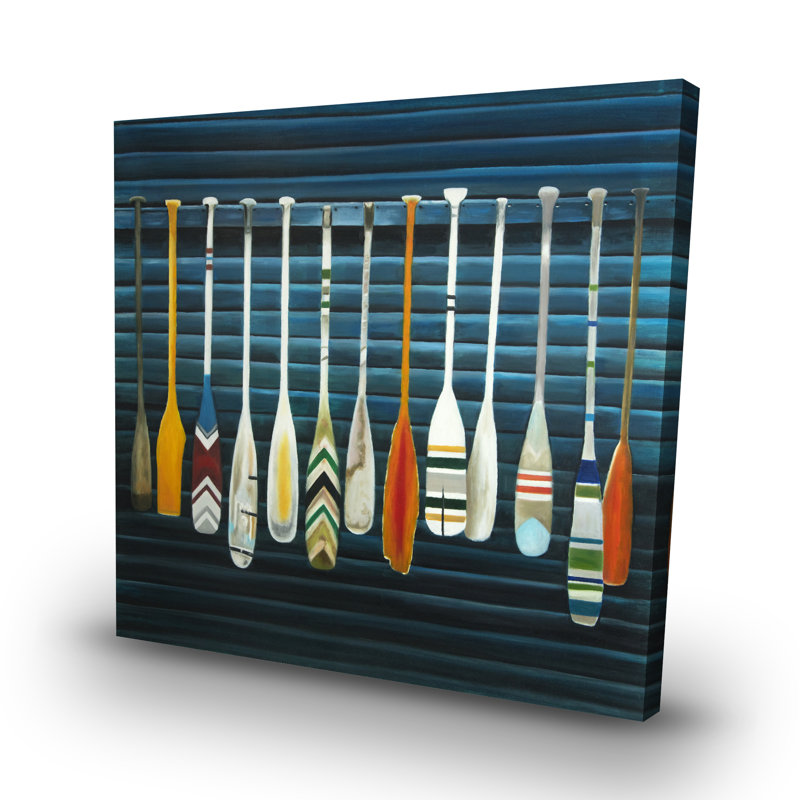 Paddles - 32"x32" art on canvas