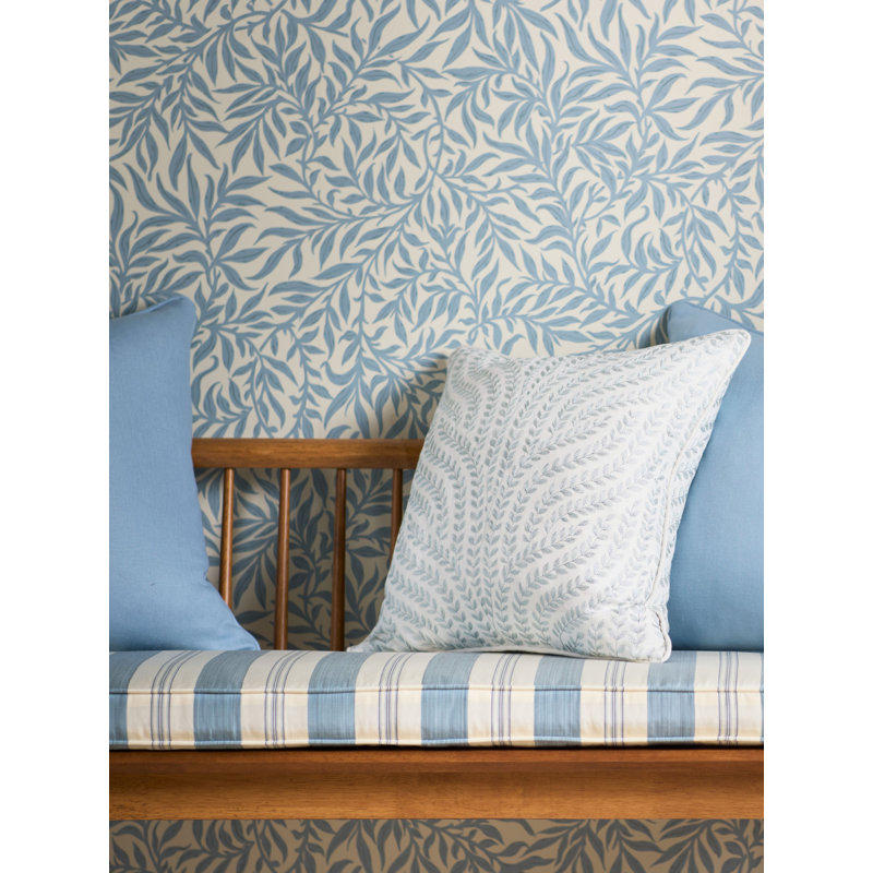Botanica Willow Vine Embroidery Fabric, French Gray
