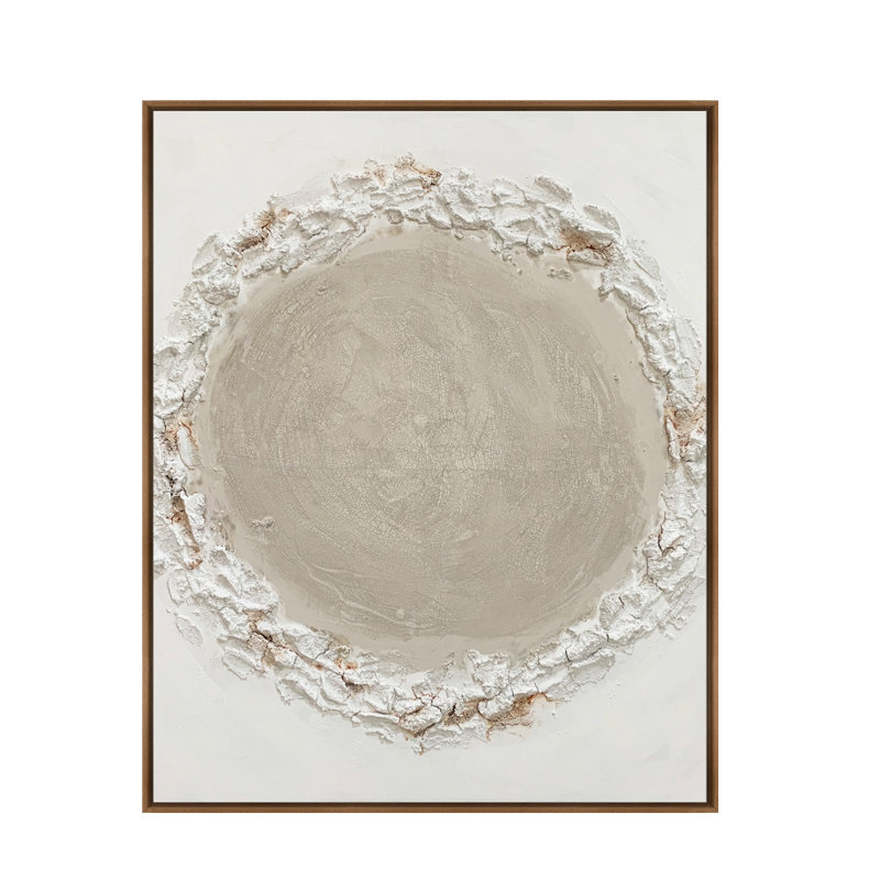 Velora Single Picture Frame Painting on Wood, 180 cm H x 94 cm W, Walnut