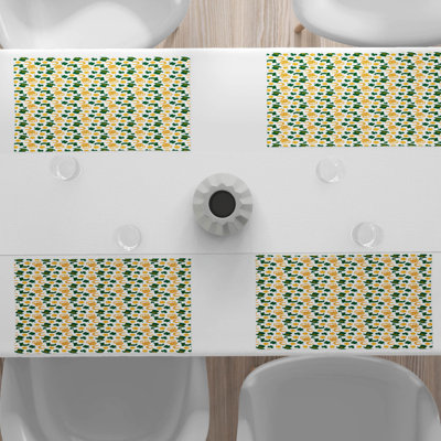 Polyester Floral Rectangle Placemat