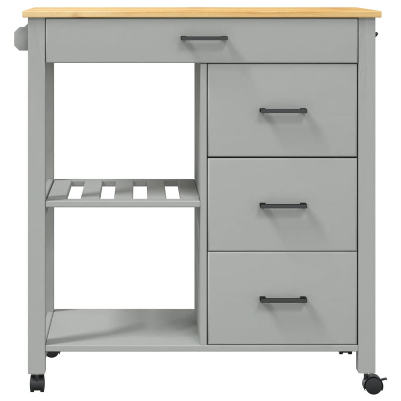 Kitchen Serving Cart, Grey