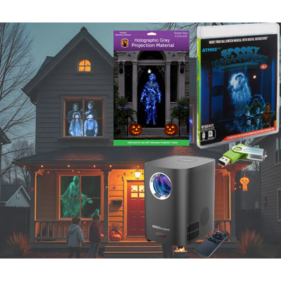 Spooky Halloween Hollusion Digital Lighted Window Décor