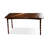 Modern Nut-Brown Rectangular Solid Wood Dining Table-193257973