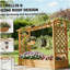 Boîte à fleurs en bois, jardinière en treillis, lit de jardin surélevé-1325291244