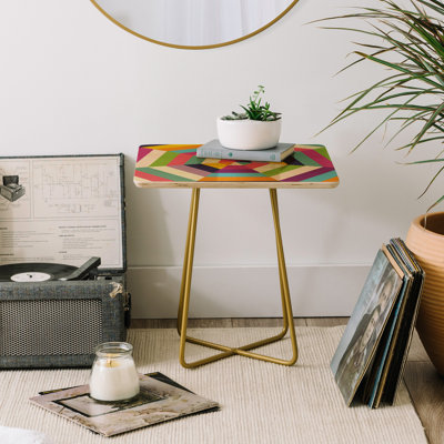 Solid Wood Top End Table