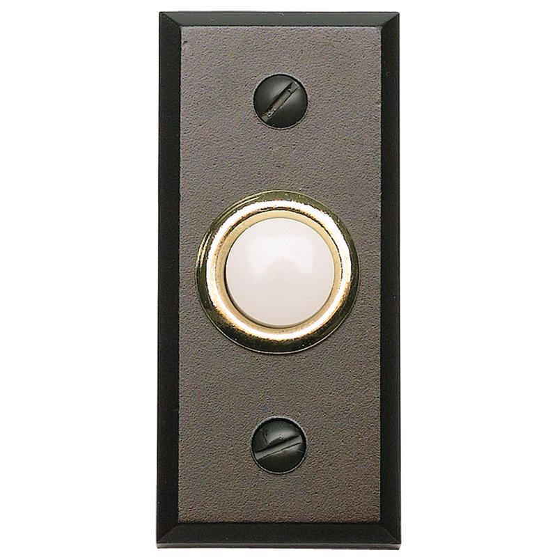 Mission Push Button, Aged Bronze