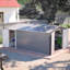Remise de rangement extérieure en métal 10 pi x 14 pi avec portes verrouillables, porte latérale et 4 bouches d'aération